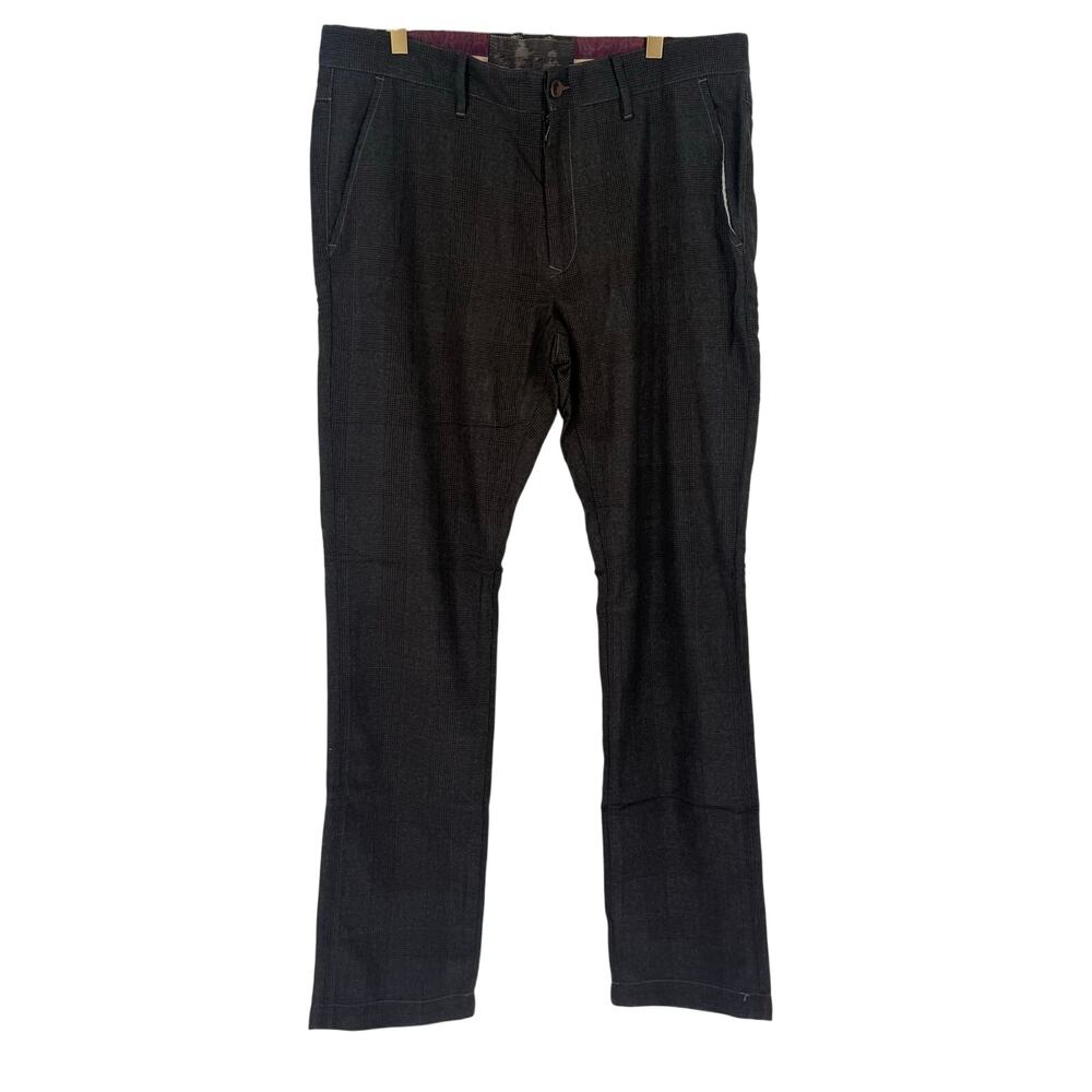 Robert Graham Jeans Men's Casual Pants BAYRIDGE Brown Classic Glen Check 34